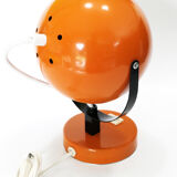 Eyeball spage age table lamp 1970's orange