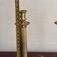 Antique Pair of Gilded Brass Candle Holders Empire Column Louis XVI Villedieu