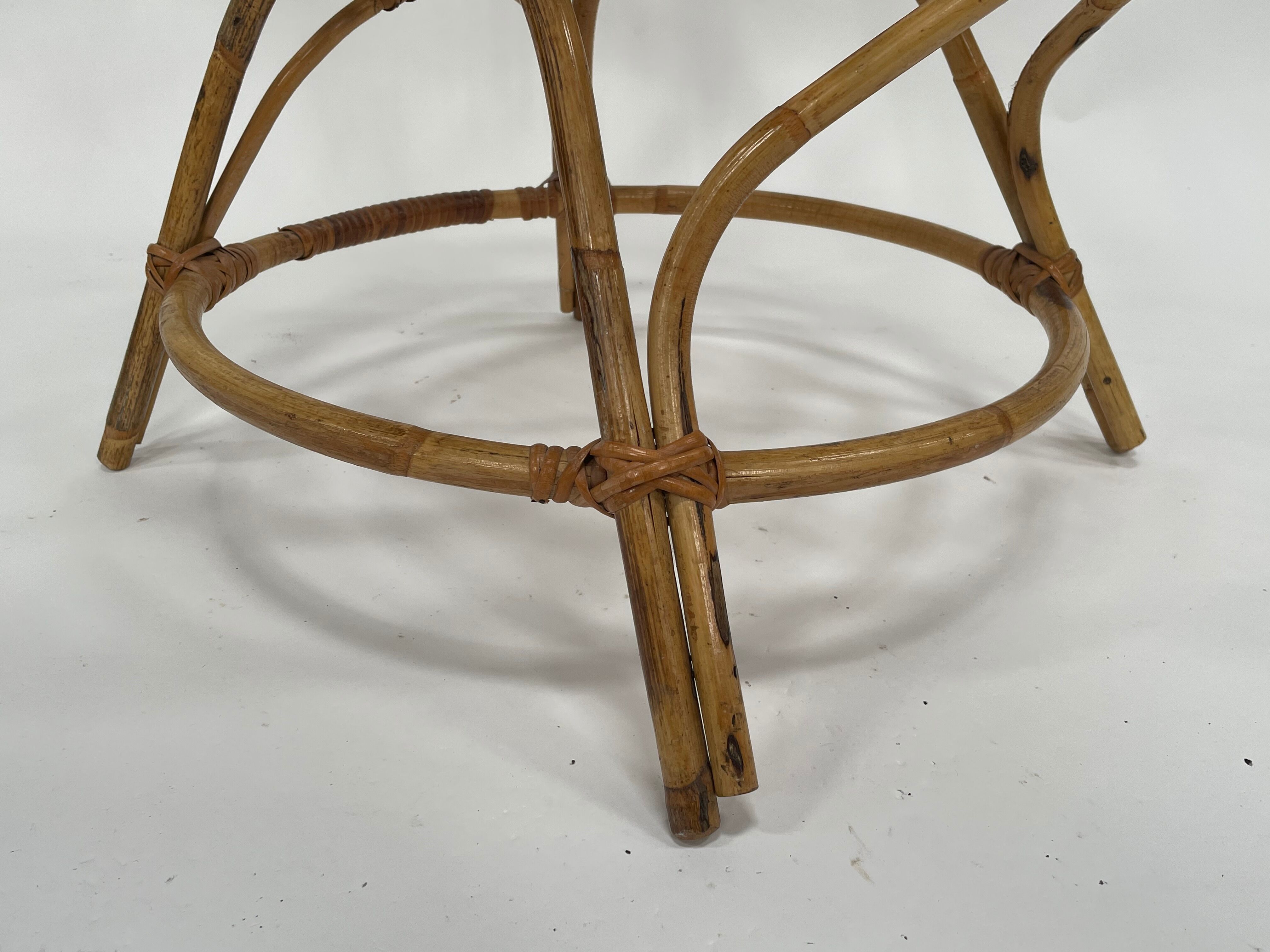 Vintage rattan chair by Dirk van Sliedregt Rohe Noordwolde 1960 in the Netherlands