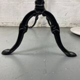 Marble and wrought iron bistro table