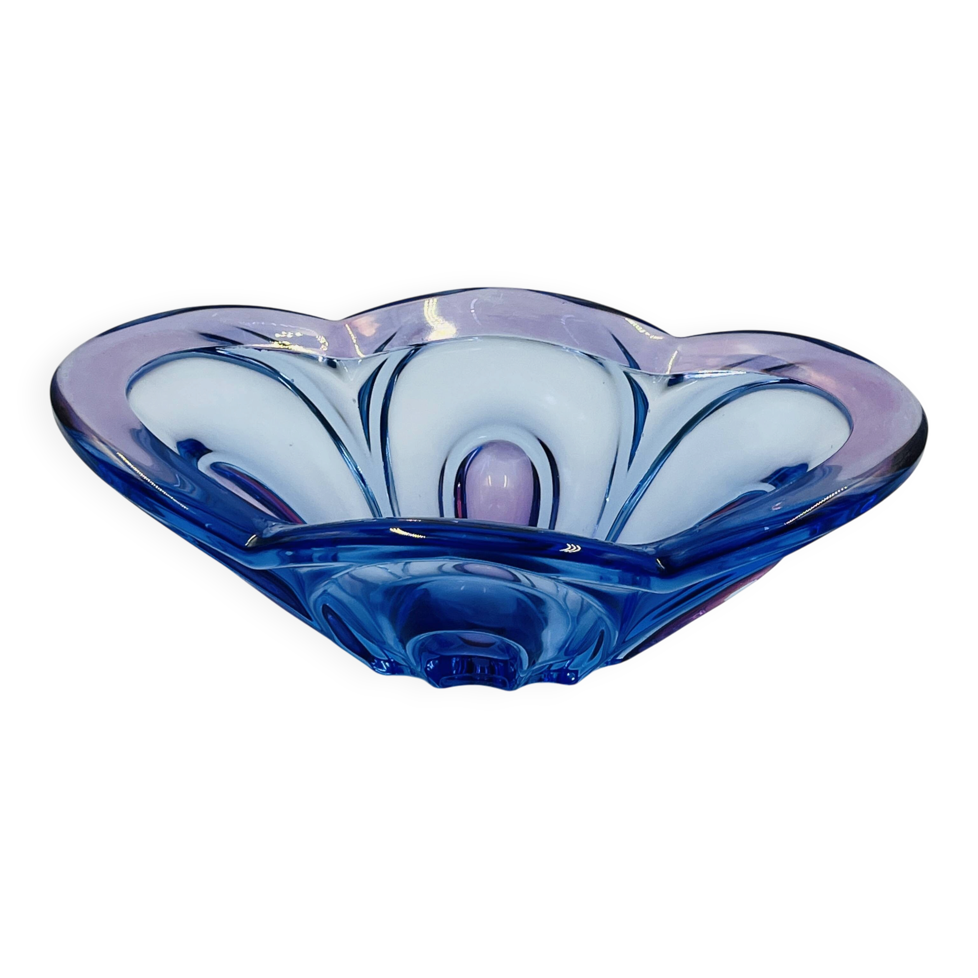 Bohemian glass art cup Chribska