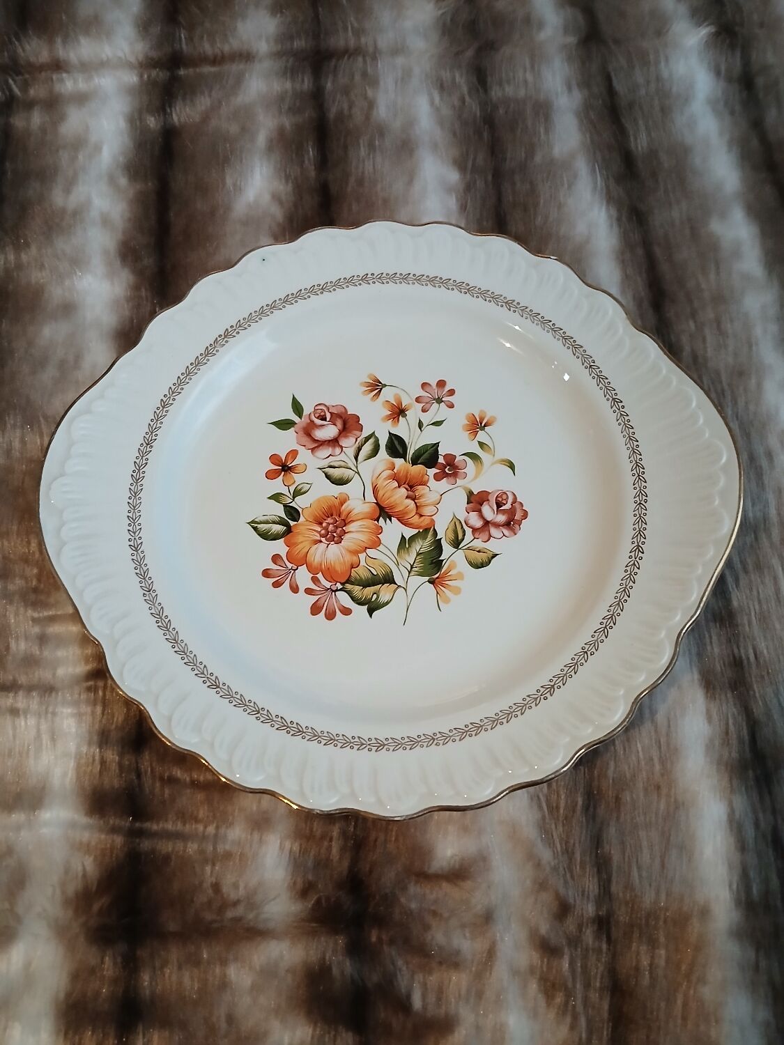 12 antique dessert plates "Capri"