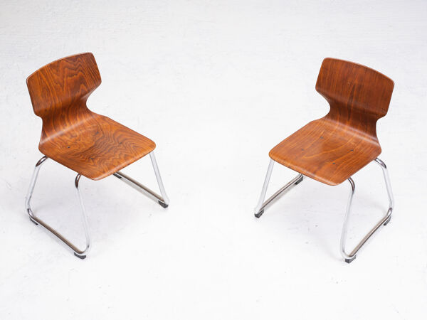 Chaises pour enfants par Adam Stegner pour Flötotto, années 1970, Ensemble de 2