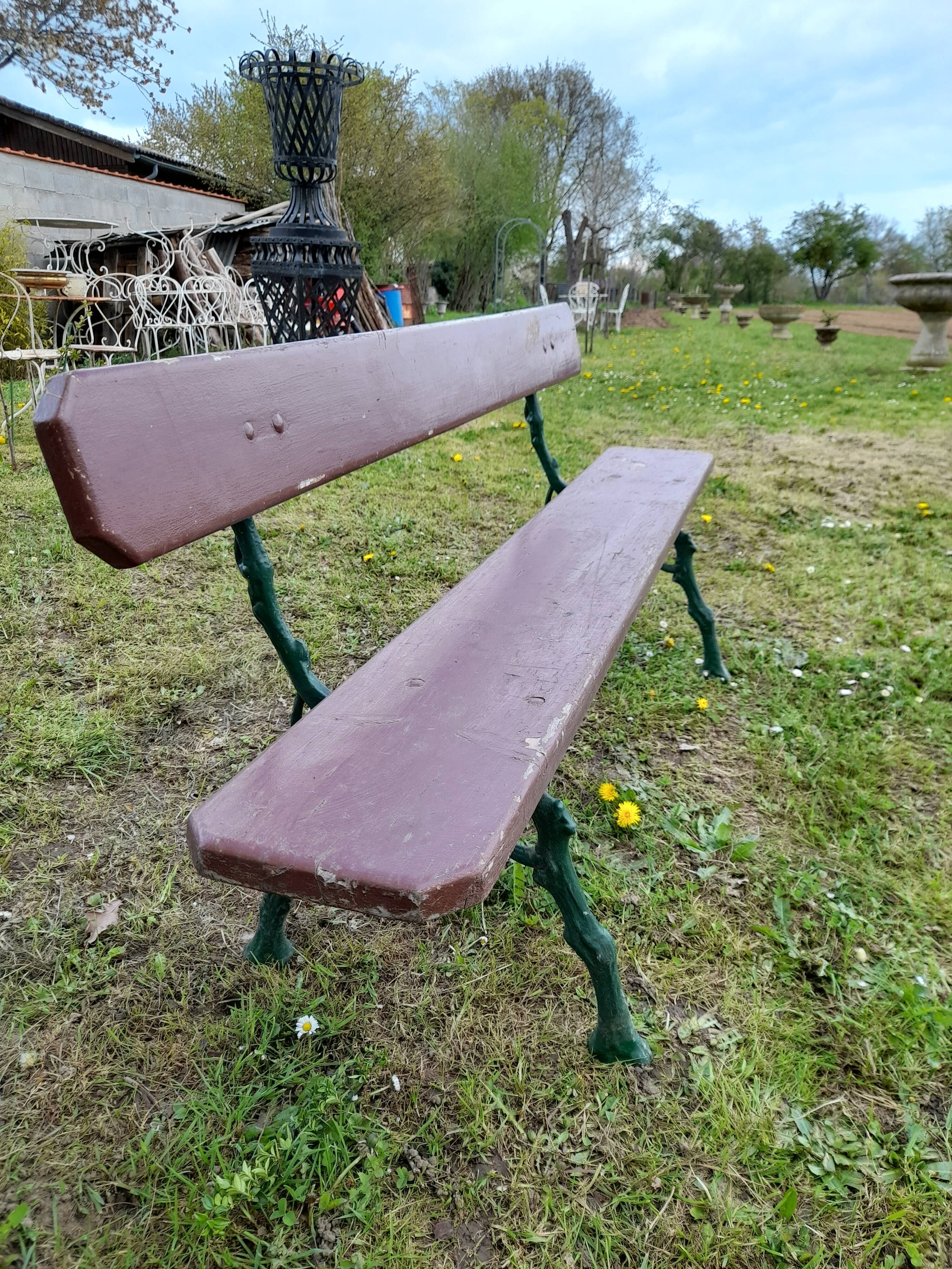 Cast-iron garden bench 1900