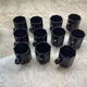 Large 11-cup coffee service Arcoroc vintage Esso collection