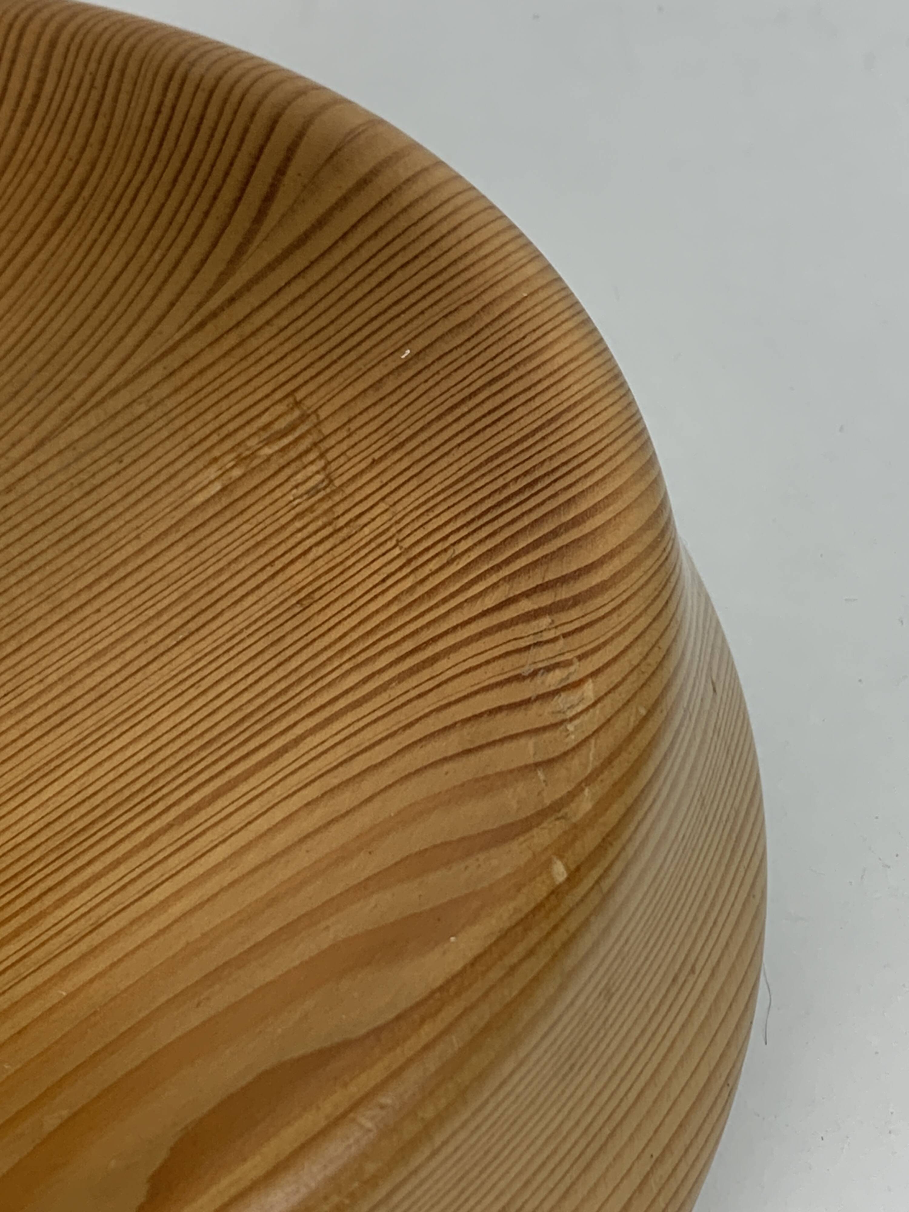 XL pine palm table mushroom lamp by Temde Switzerland, 1970s