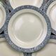 Set of 6 dinner plates Earth iron Lamartine
