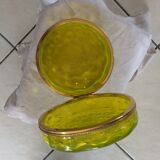 Candy box in crystal and closing in bronze