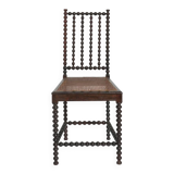 Turned wood and canning chair, XIXth c.