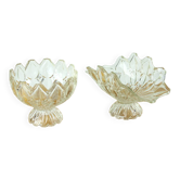 Large Pressed Glass Bowl, Tulip Collection Hermanowa Hut, 1957