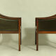 Paire de fauteuils en cuir par Ole Wanscher, années 1950