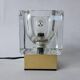 Midcentury Rare Ice Cube Glass Table Lamp, Peill & Putzler, Germany, 1970s