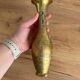 Vintage brass vase