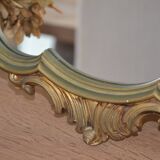 Miroir en bois doré ancien  46/76 cm