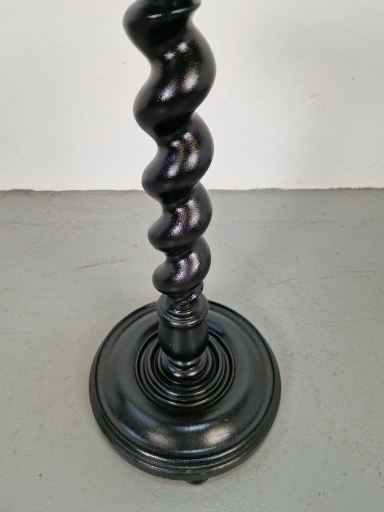 Hand-Carved Wood Barley Twist Pedestal, 1930s