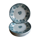 Eight dessert plates in Terre de Fer