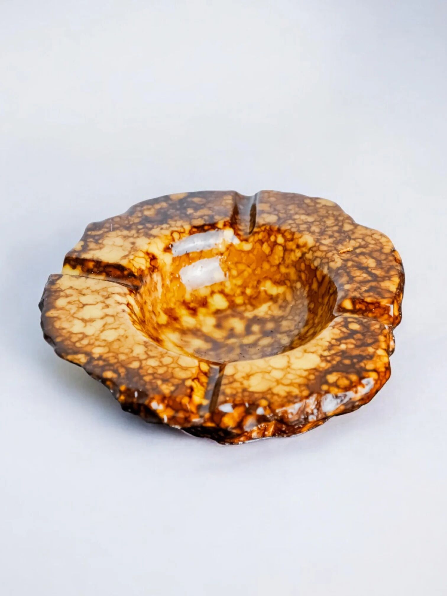 Faux alabaster ashtray by Romano Bianchi, Italy, 1970s