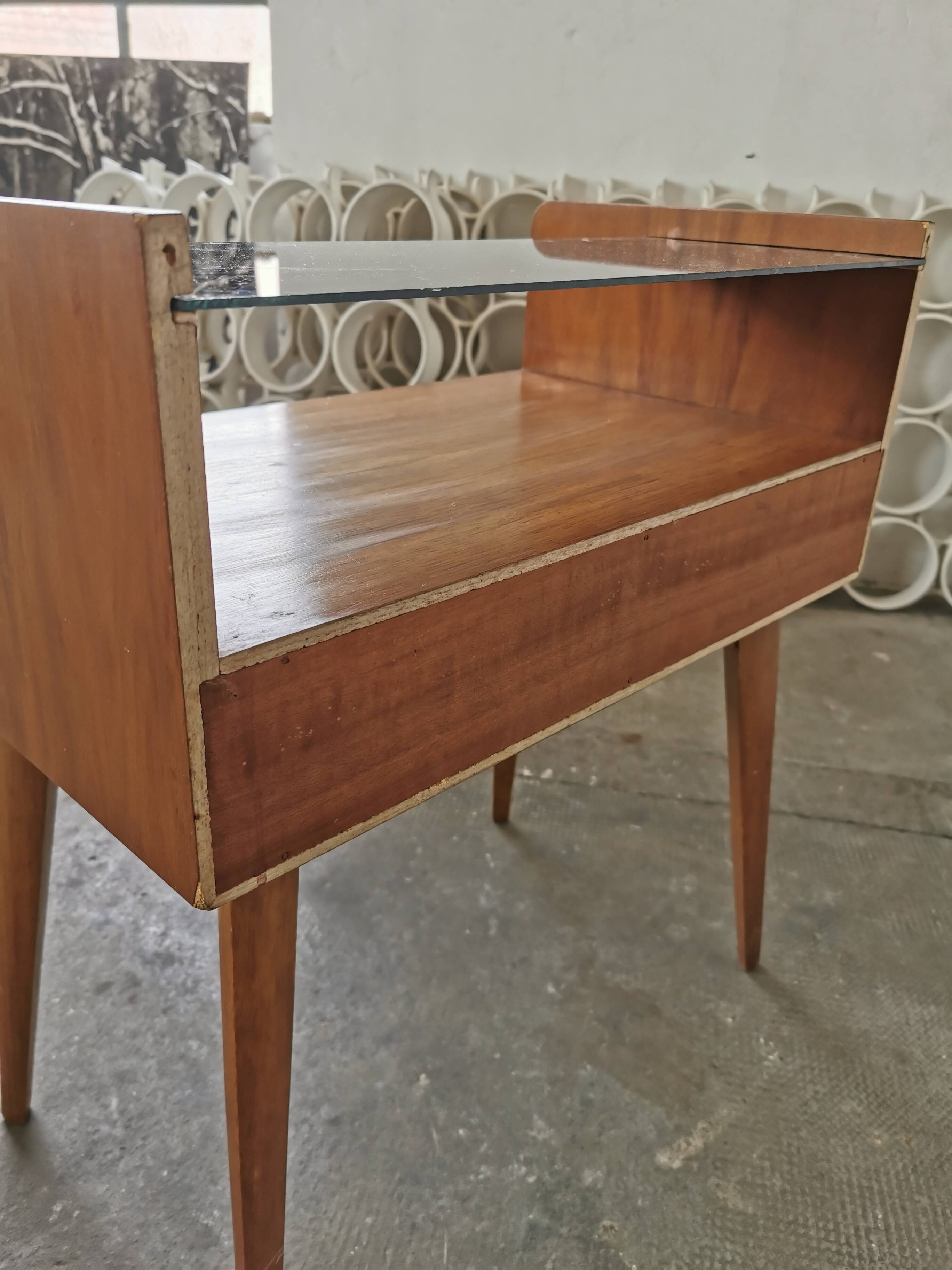 Bedside table, vintage side table 1960