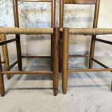 Lot de quatre chaises vintage