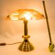 Degué table lamp | Art Deco | Heavy brass base | vintage 1930's