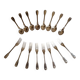 8 dessert spoons Ercuis silver-plated Shell or Vendôme