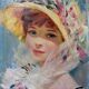 Fine Impressionist Oil On Canvas Society Lady by John Strevens (1902-1990)