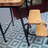Foldable steplady stool