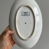 Saucière ancienne en porcelaine avec plateau