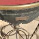 Painted and enameled sheet metal side table