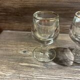 4 small dropper glasses