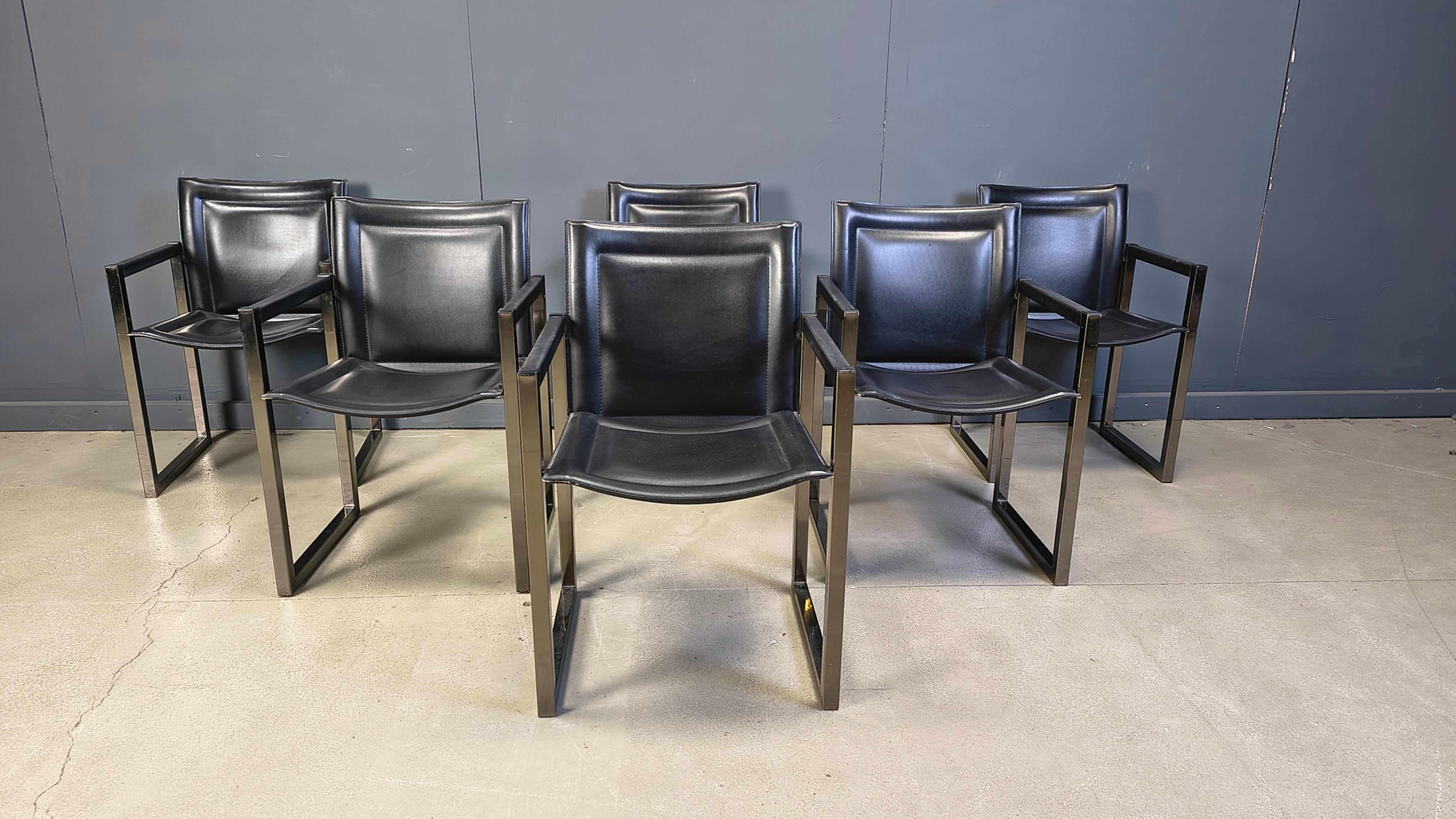 Vintage dining chairs by Arrben, 1980s