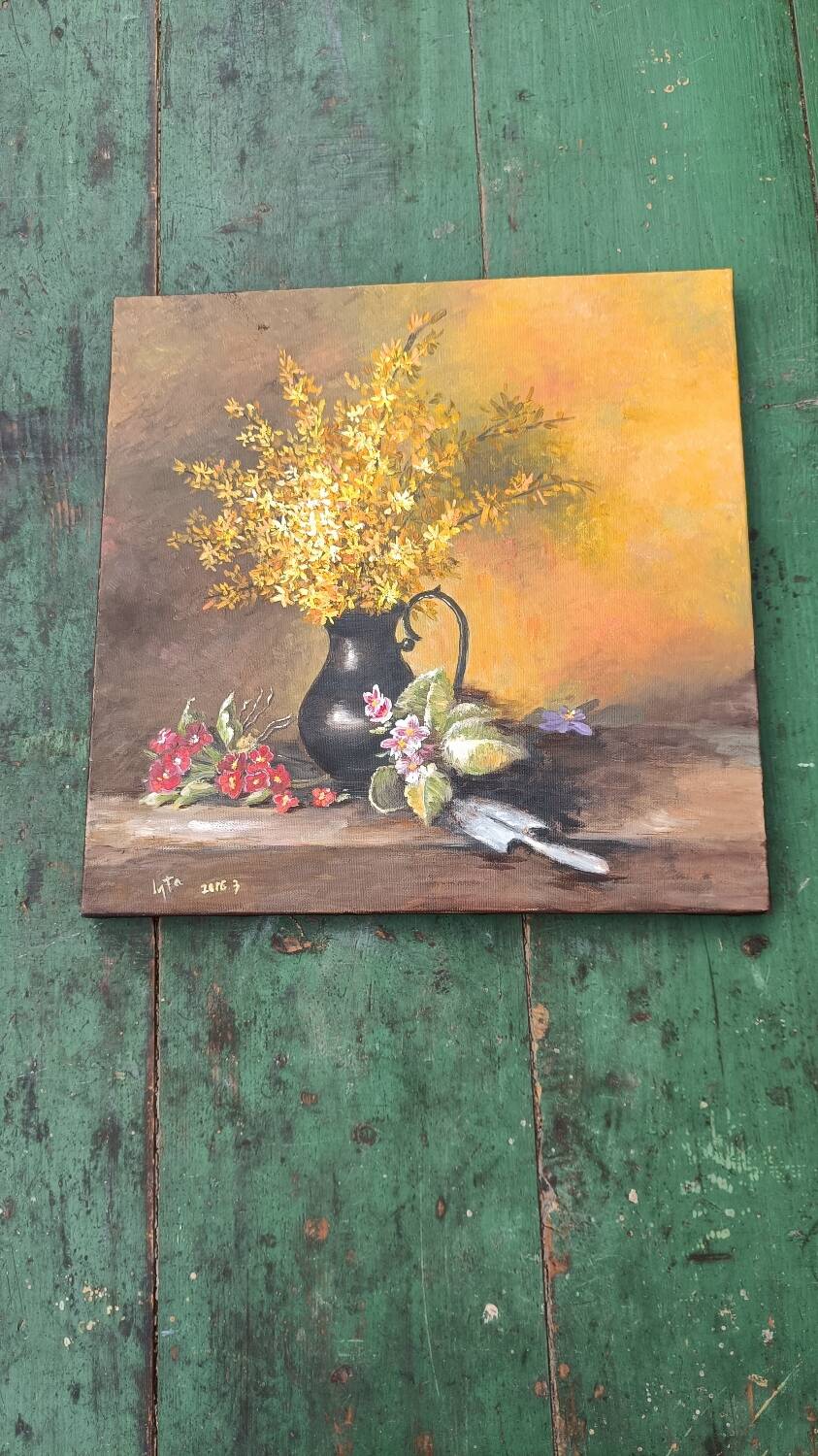 Canvas reproduction of Flowers