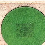 Enzo Mari, Set of 2 travertine desk organizers, Danese Italy 1970s