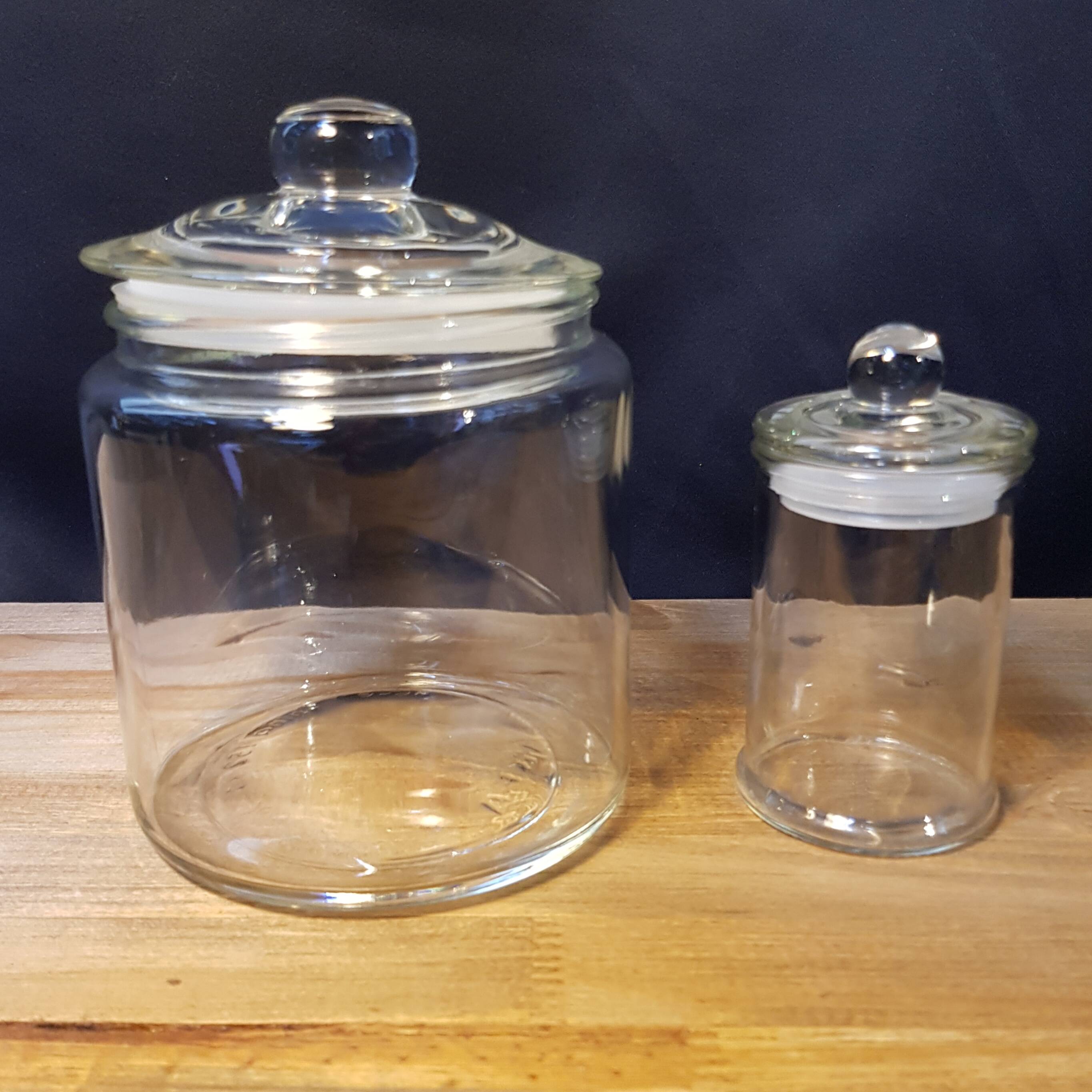 Duo glass candy boxes