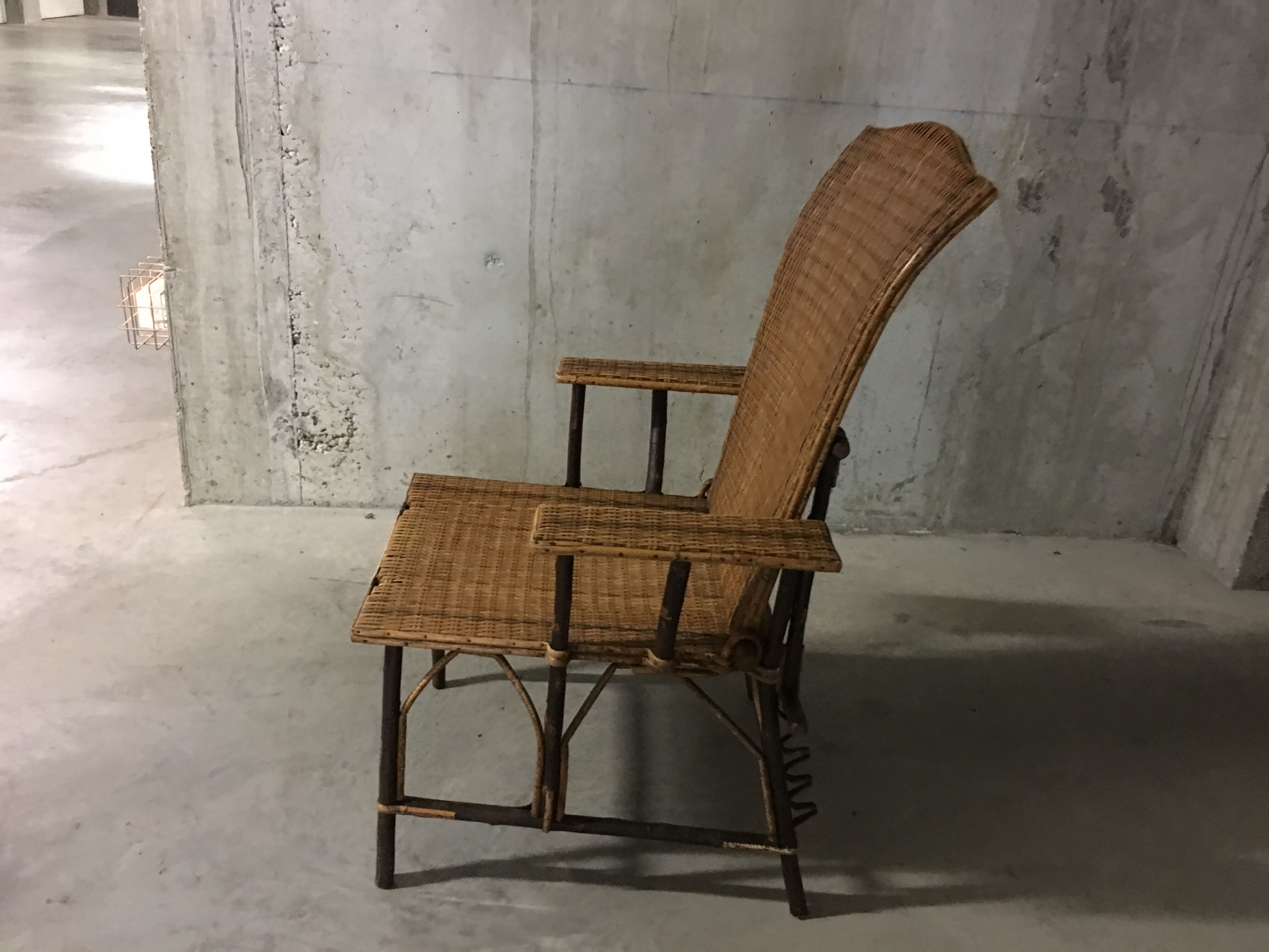 50s Wicker Lounge chair