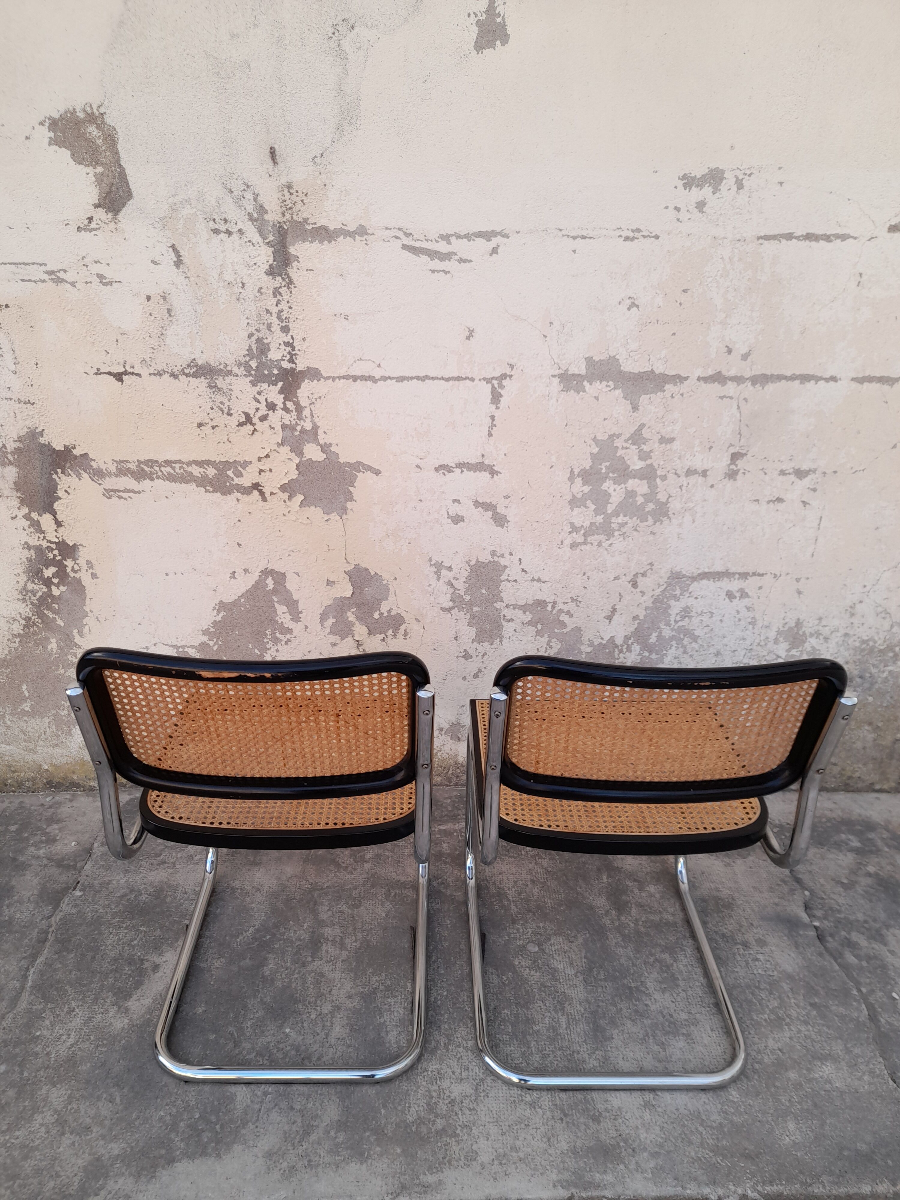 Pair of Chairs B32 cesca Marcel Breuer
