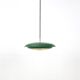Rare big Lyfa Space Age pendant lamp / Mid-century Danish modern design / 1960s / 1970s / green