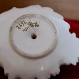 1917 hand-painted hand-held candlestick, dated, signed and numbered