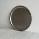 Plateau rond en inox 18 - 10 brillant