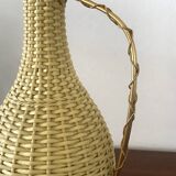 Vintage scoubidou bottle from the 60s