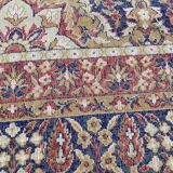 Burgundy floral wool oriental rug 200x300