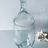Large apothecary-shaped glass bottle