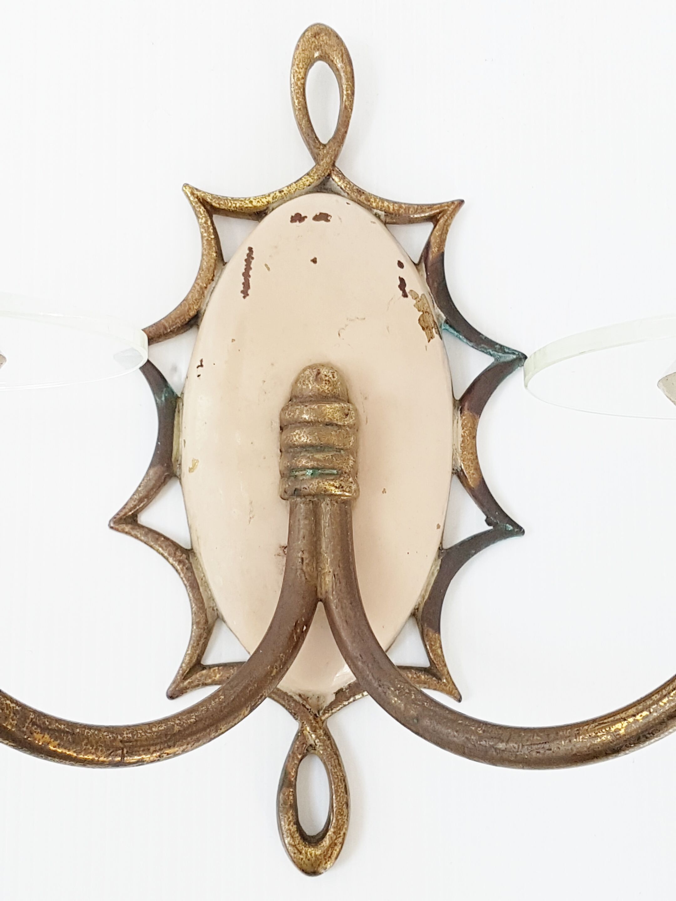 Wall light double metal 1950