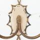 Wall light double metal 1950