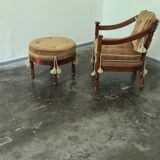 Armchair and ottoman