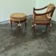 Fauteuil et pouf