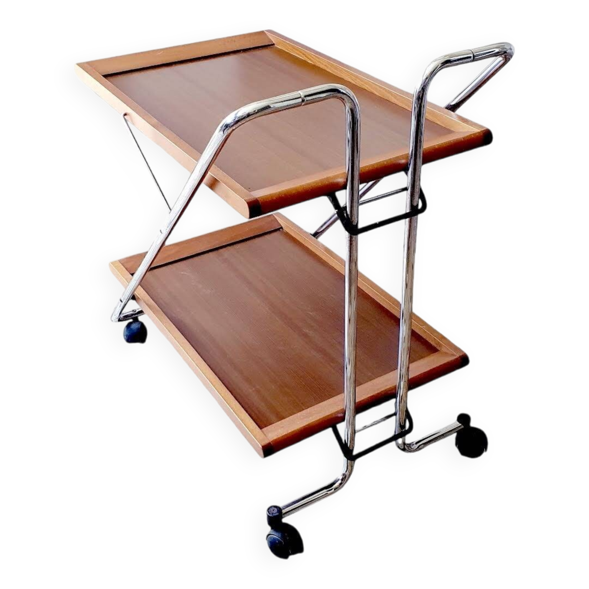 Desserte vintage pliante années 80