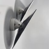 Enamelled sheet metal wall lights