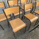Lot de 8 chaises industrielles école  vintage collectivités mullca delagrav
