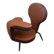 Fauteuil design modulable en cuir camel – Pièce d'exception